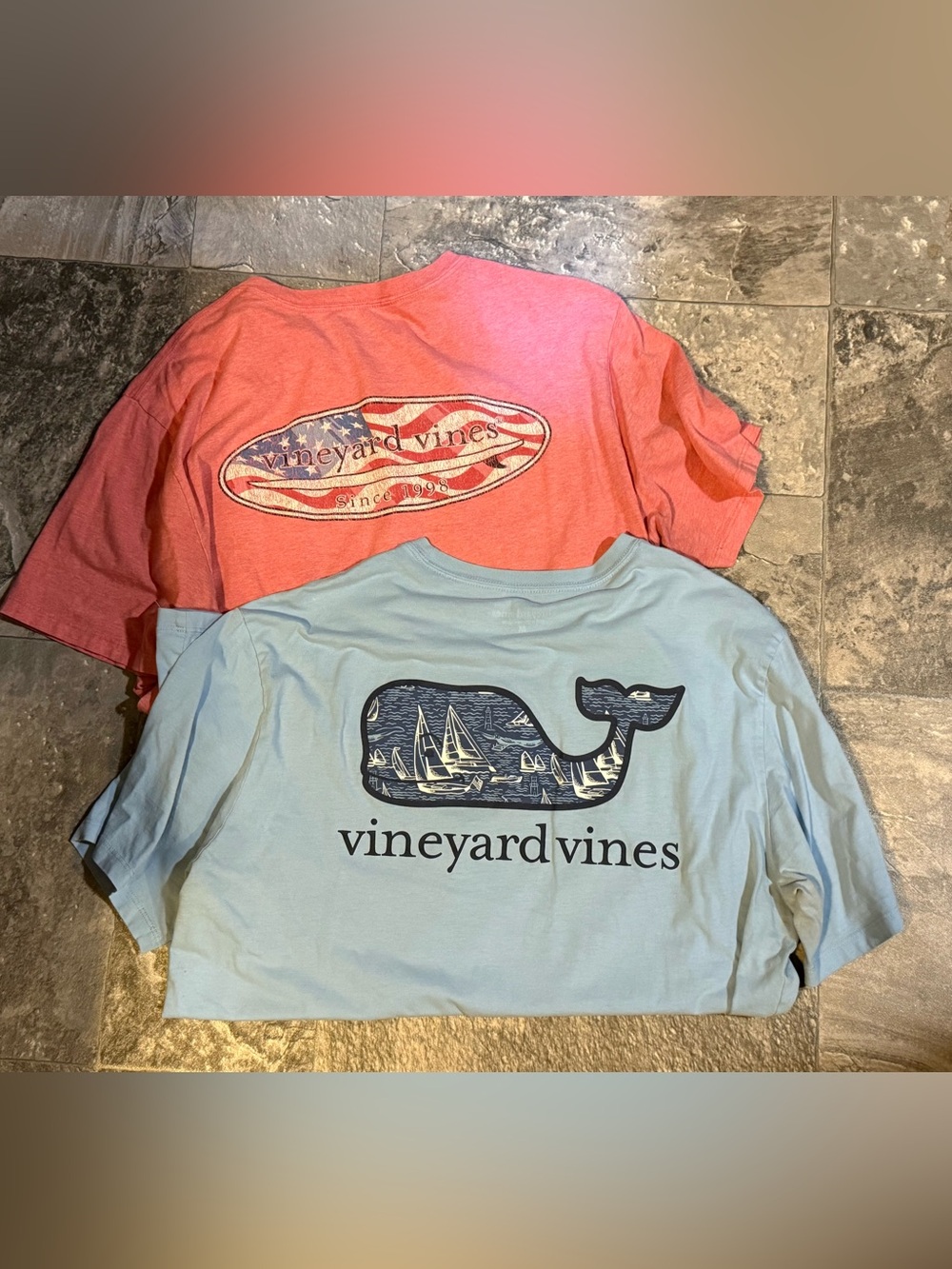 Vineyard Vines Short-Sleeve Logo Tees / lot of 2